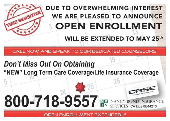 CASE Open Enrollment Extended to May 25